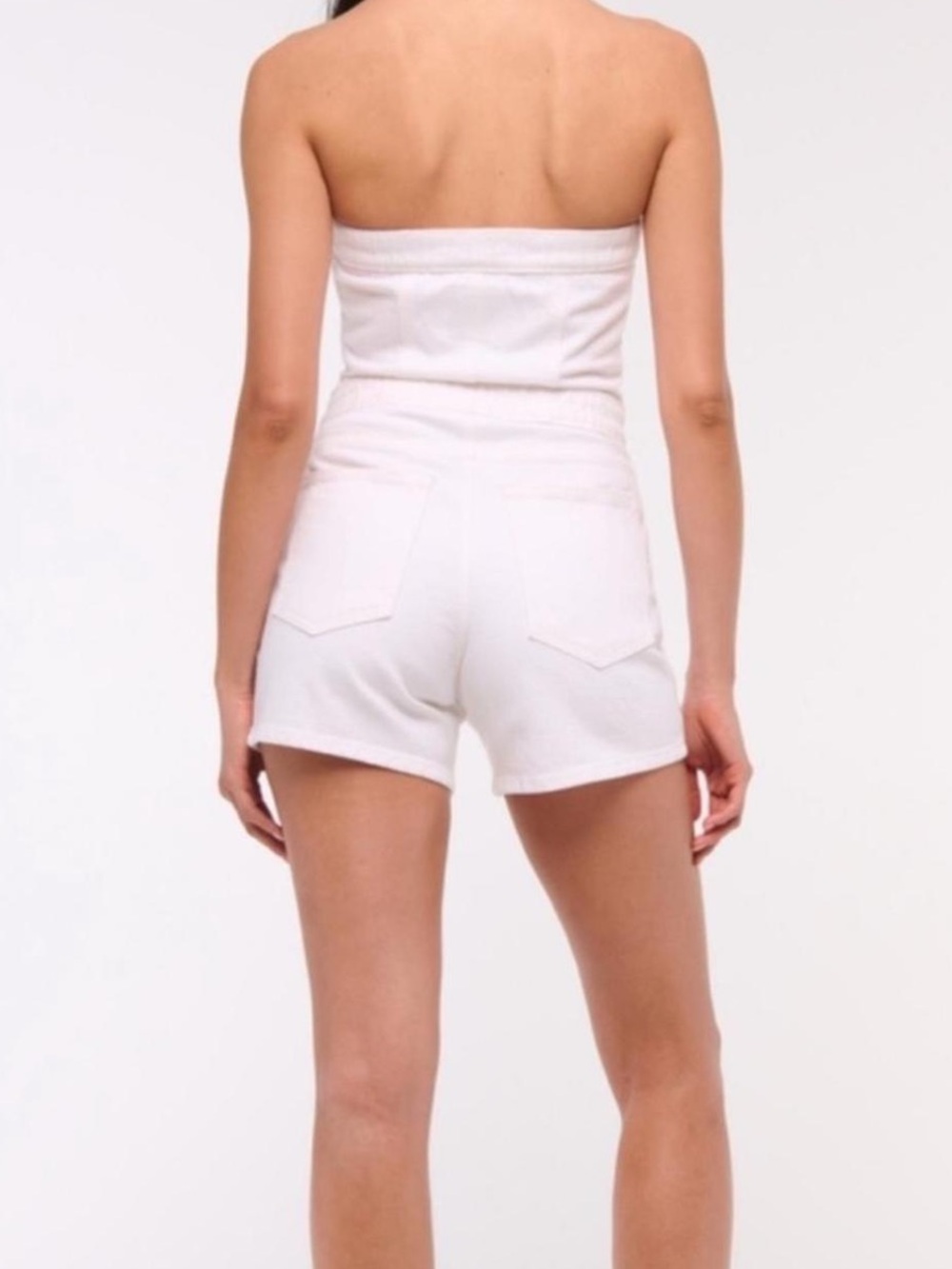 NWT - Abercrombie & Fitch - Strapless Denim Romper - Picture 8 of 9